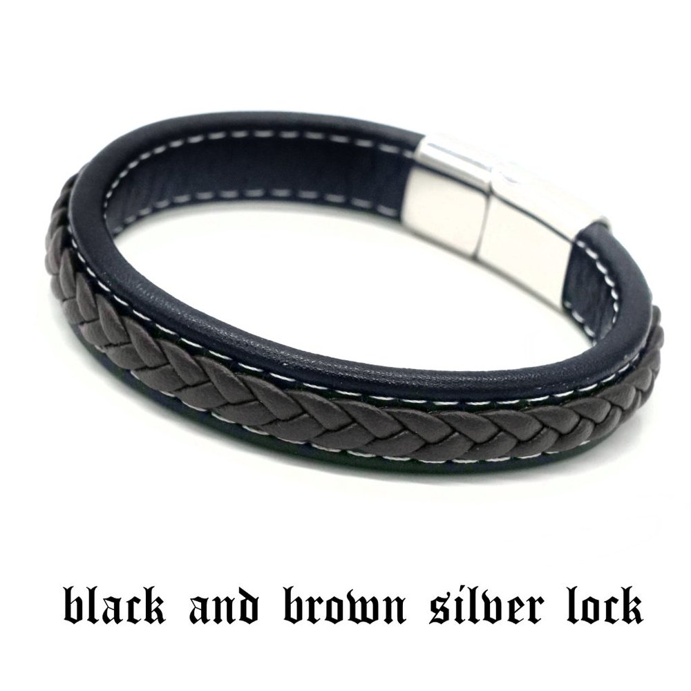 2️⃣ FOR 1️⃣ Mens leather bracelet with easy lock. - Picture 3 of 9